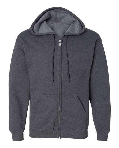 Heavy blend full zip hooded sweatshirt long sleeve 50/50 cotton-poly - Boldric