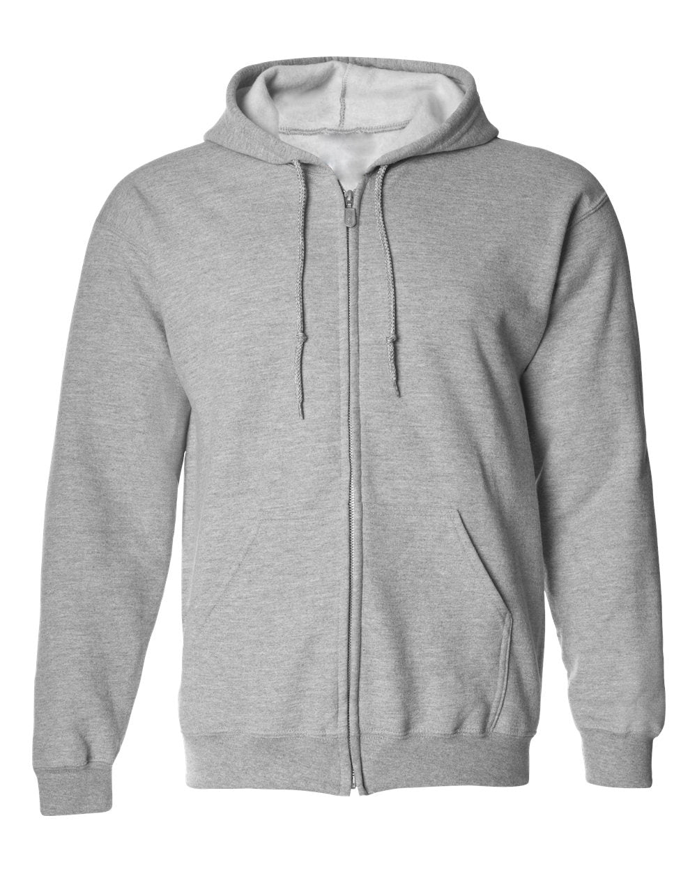 Heavy blend full zip hooded sweatshirt long sleeve 50/50 cotton-poly - Boldric