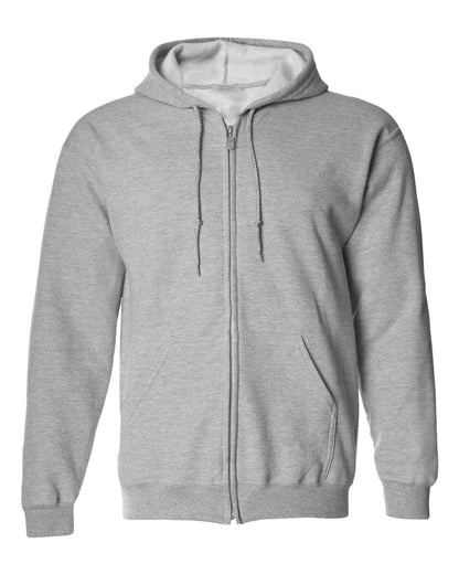 Heavy blend full zip hooded sweatshirt long sleeve 50/50 cotton-poly - Boldric